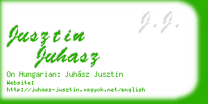 jusztin juhasz business card