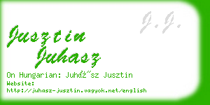 jusztin juhasz business card